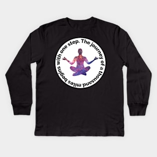 Inspirational Phrase - Lao Tzu Kids Long Sleeve T-Shirt